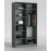 Dulap cu balamale Urban 120x52x220 cm, Antracit