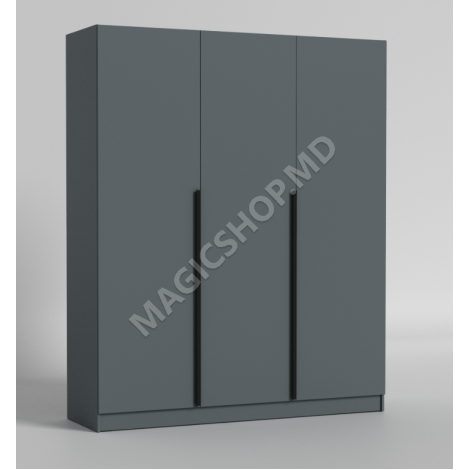 Dulap cu balamale Urban 180x52x220 cm, Antracit