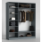 Dulap cu balamale Urban 180x52x220 cm, Antracit