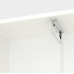 Dulap cu usi batante Nex Home A007, 80x42x230 cm, White Snow