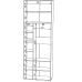 Dulap cu usi batante Nex Home A007, 80x42x230 cm, White Snow