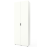 Dulap cu usi batante Nex Home A007, 80x42x230 cm, White Snow