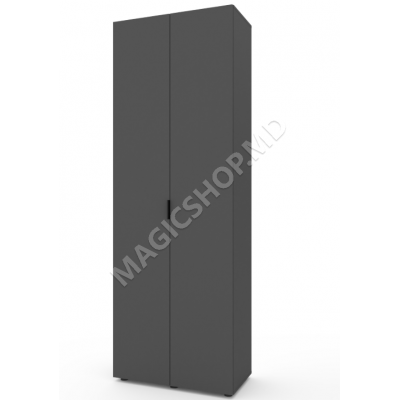 Dulap cu usi batante Nex Home A007, 80x42x230 cm, White Snow