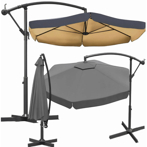 Umbrela de gradina XXL pe stalp, 350 cm, Antracit