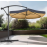 Umbrela de gradina XXL pe stalp, 350 cm, Antracit