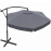 Umbrela de gradina XXL pe stalp, 350 cm, Antracit