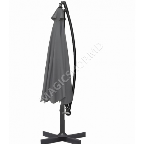 Umbrela de gradina XXL pe stalp, 350 cm, Antracit