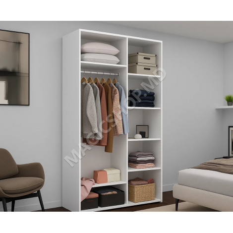 Dulap cu uși glisante Nex Home 180x60x240 cm alb, sonoma