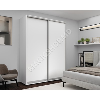 Dulap cu uși glisante Nex Home 180x60x240 cm alb, sonoma