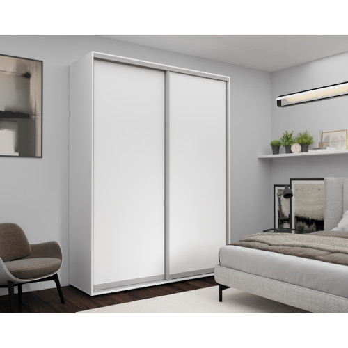 Dulap cu uși glisante Nex Home 180x60x240 cm alb, sonoma