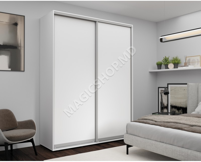 Dulap cu uși glisante Nex Home 180x60x240 cm alb, sonoma