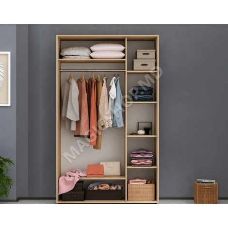 Dulap cu uși glisante Nex Home 180x60x240 cm alb, sonoma