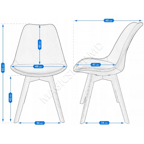 Scaun bucatarie/living Jumi Bari