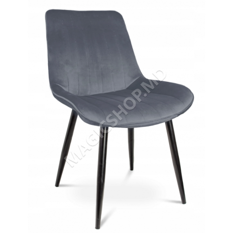 Scaun de bucatarie/living Jumi VIVA, catifea Gri