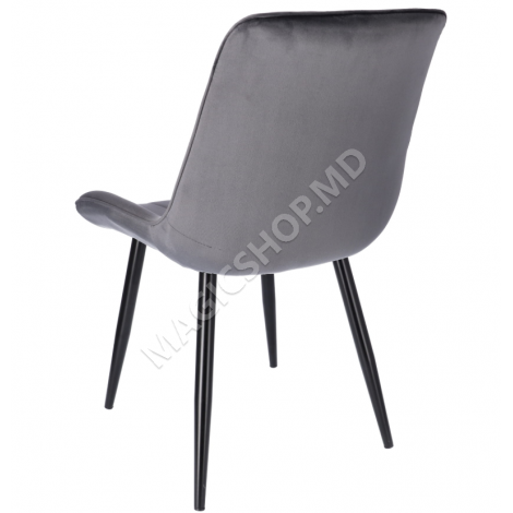 Scaun de bucatarie/living Jumi VIVA, catifea Gri
