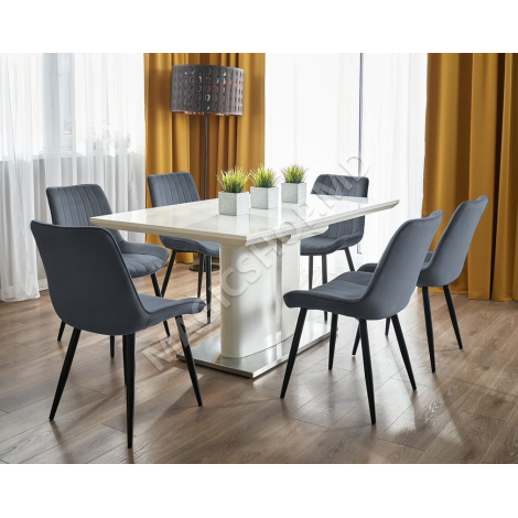 Scaun de bucatarie/living Jumi VIVA, catifea Gri