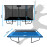Trambulina Thunder Outside Phenom 10FTx14FT (305×427cm) Blue