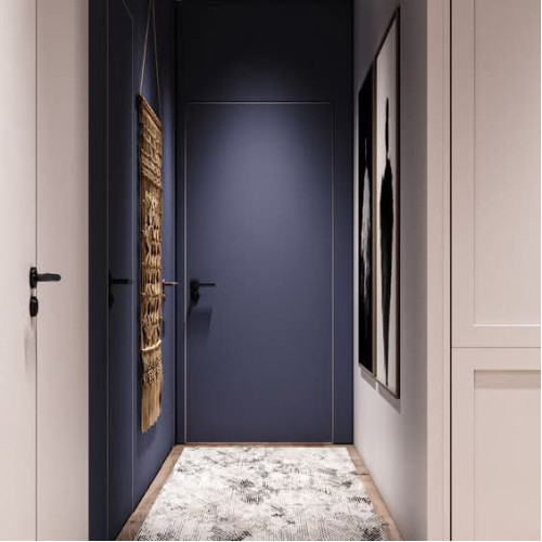Usa interior ascunsa Cant Aluminiu Crom DS
