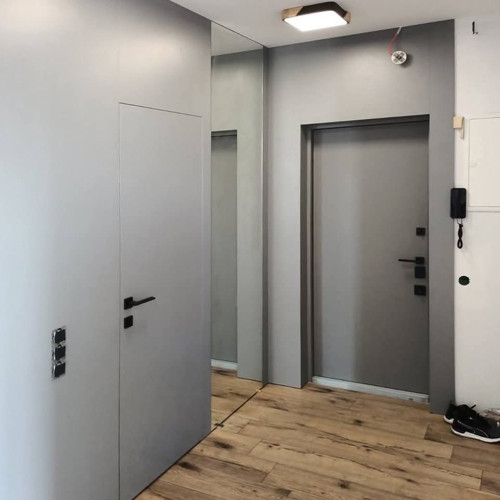 Usa interior ascunsa Cant Aluminiu Negru DS