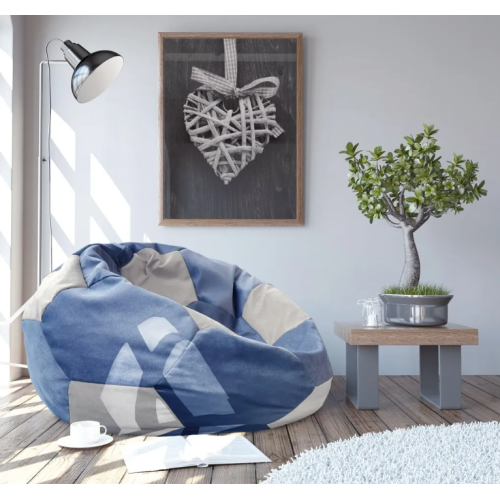 Fotoliu DP Bean Bag INDIGO-GREY