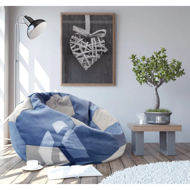 Fotoliu DP Bean Bag INDIGO-GREY