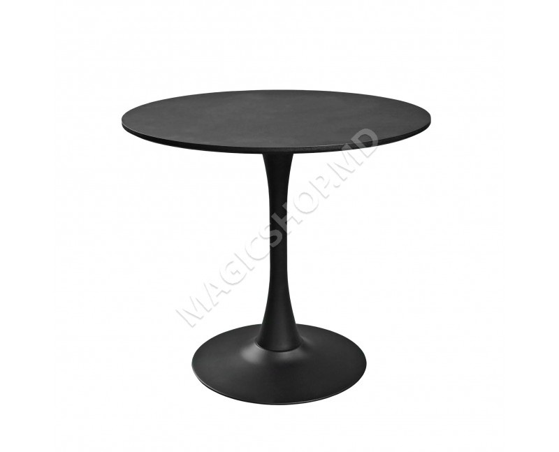 Стол HOLLY DT-1856 Ø80, черный