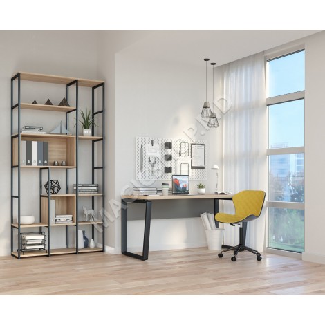 Masa Birou B-150 (150×68) Sonoma/Black