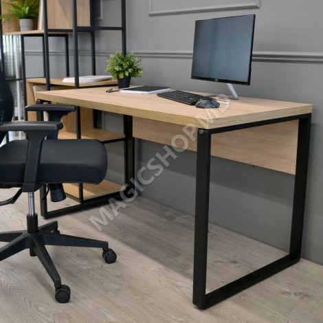 Masa Birou B-130 (130×68) Sonoma/Black Masa Birou B-130 (130×68) Sonoma/Black