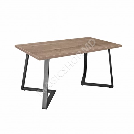 Стол FRIDA Sonoma + Black Legs 150×80