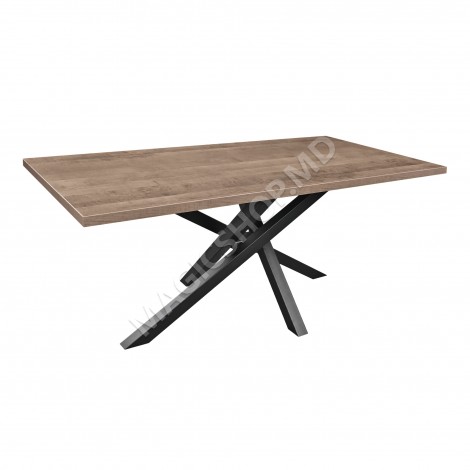 Стол Dakota из черного мрамора 180×90