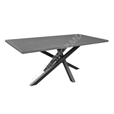Стол Dakota из черного мрамора 180×90