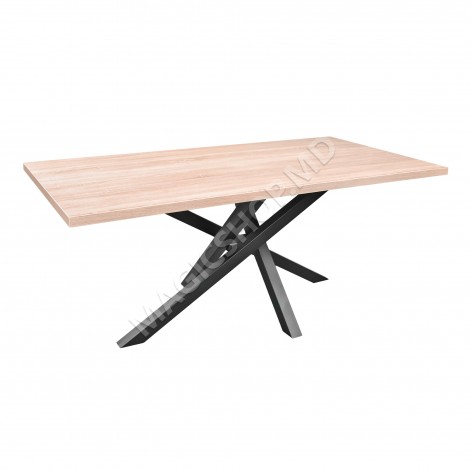 Стол Dakota из черного мрамора 180×90