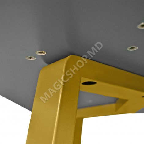 Masă FRIDA Marmură Neagră+Golden Legs 180×90