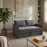 Canapea Extensibila Orion 1400 Velvet Grey