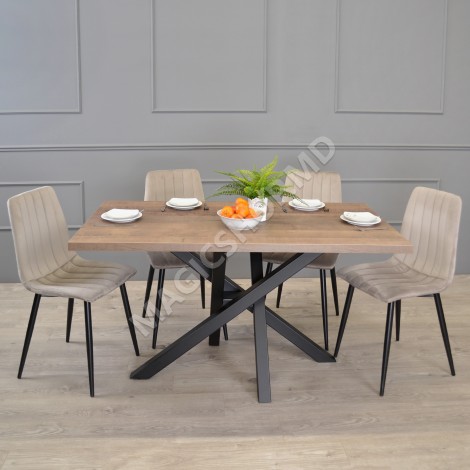 Стол Dakota из бетона 150×80