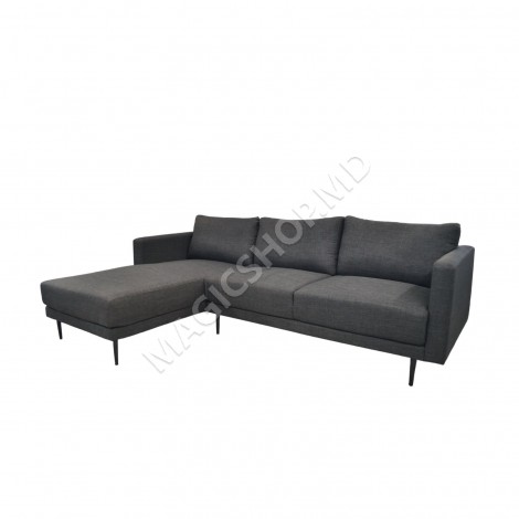 Угловой диван Era, левый/правый, темно-серый