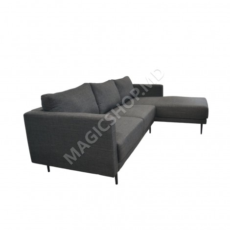 Угловой диван Era, левый/правый, темно-серый