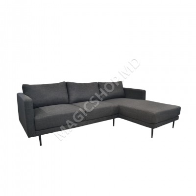 Угловой диван Era, левый/правый, темно-серый