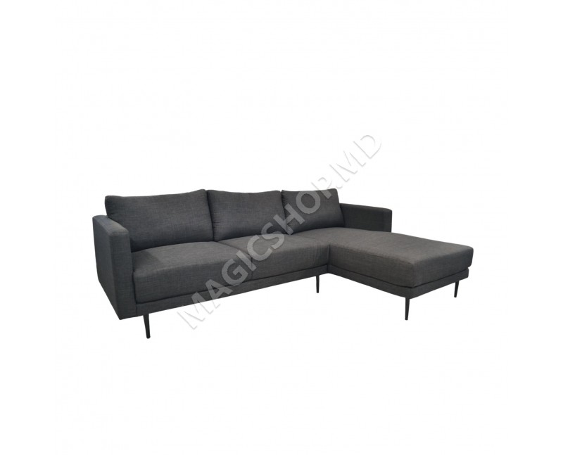 Угловой диван Era, левый/правый, темно-серый