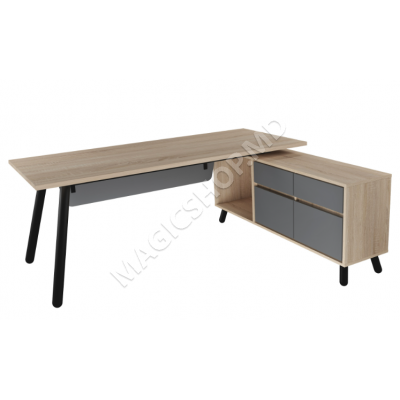 Офисный стол FUSION со встроенным ящиком