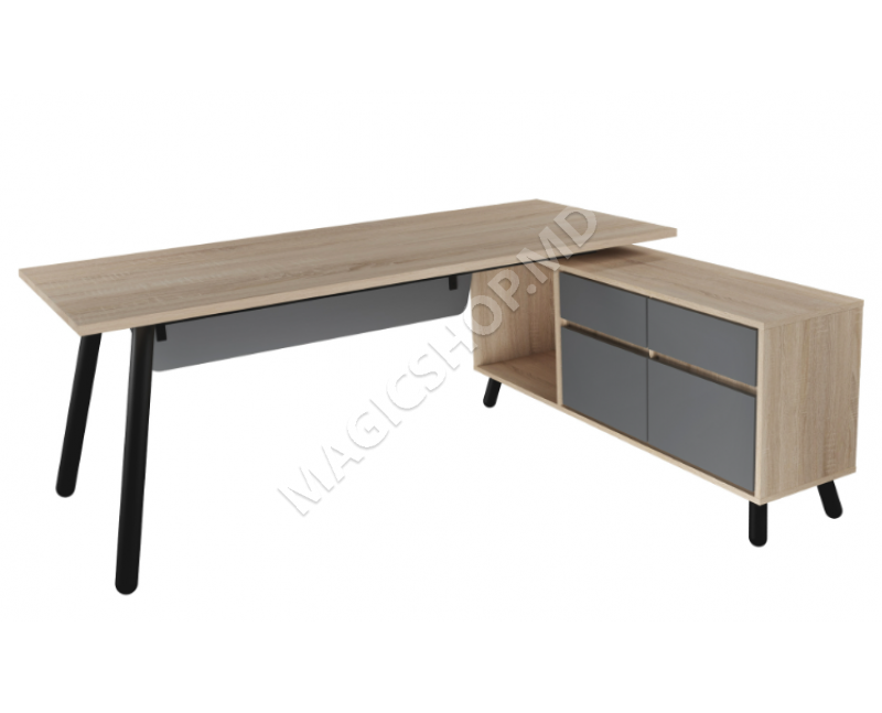 Офисный стол FUSION со встроенным ящиком