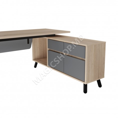 Офисный стол FUSION со встроенным ящиком