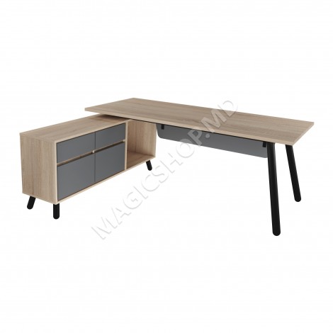Офисный стол FUSION со встроенным ящиком