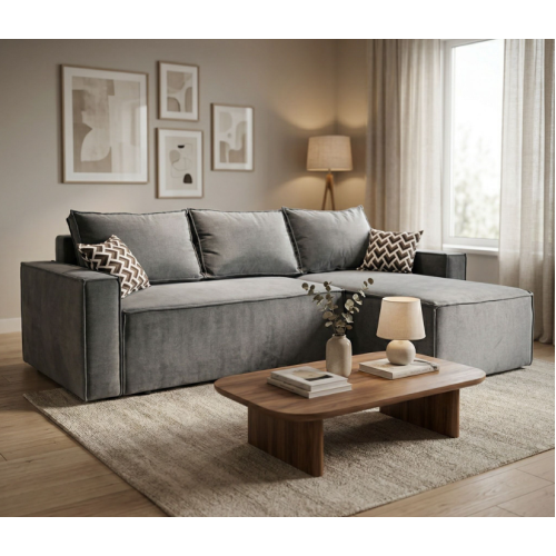 Canapea de colț DP Kalifornia Dark-Grey
