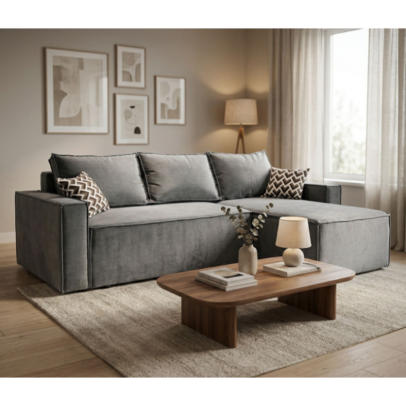 Canapea de colț DP Kalifornia Dark-Grey