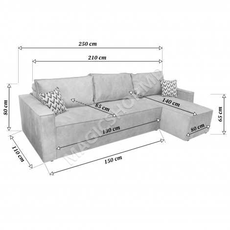 Угловой диван DP Kalifornia 2500