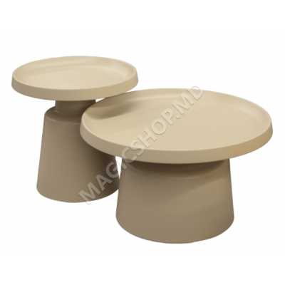 Set Masa Cafea Barber Beige