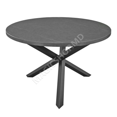 Стол TOSCANA из черного мрамора Ø120