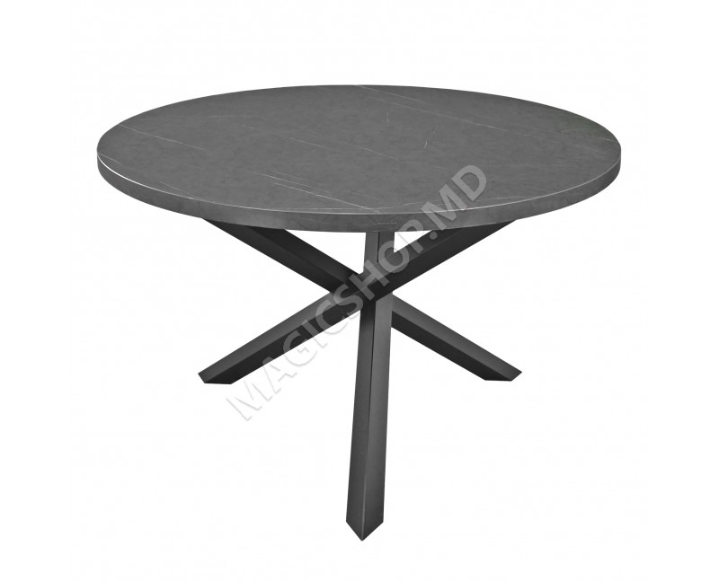 Стол TOSCANA из черного мрамора Ø120