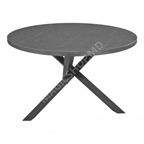 Стол TOSCANA из черного мрамора Ø120